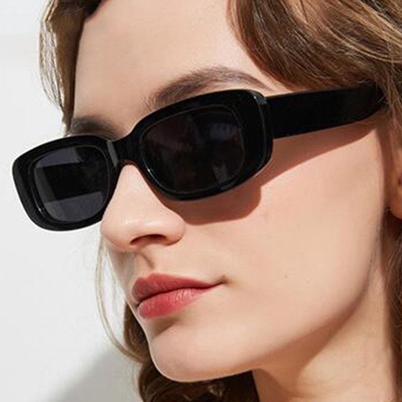 Square Sunglasses Women Men UV400 Retro Vintage Cat Eye Sun Glasses Eyewear 