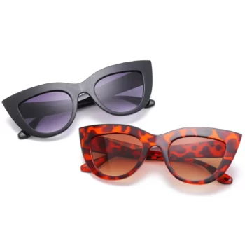 JIFANPAUL Cat-eye Sunglasses Anti-blue Light UV400 Big Box Sunglasses Dazzling Sunglasses Female Trendy Glasses Personality